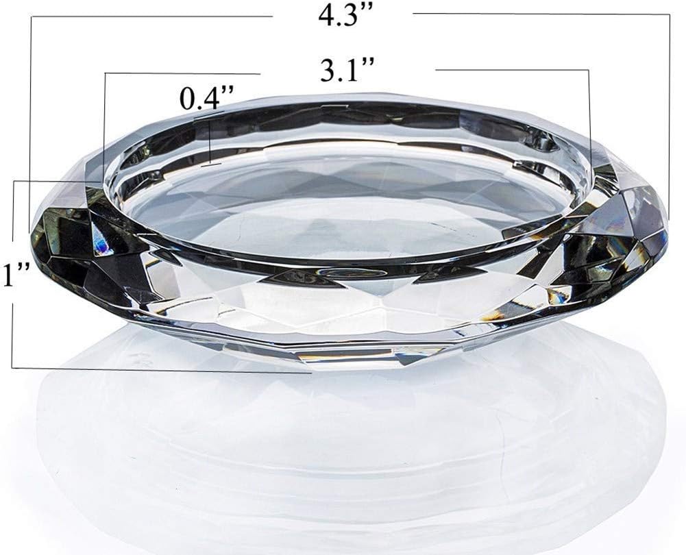 Luxe Glass Pillar Candle — 4.3" - View 2