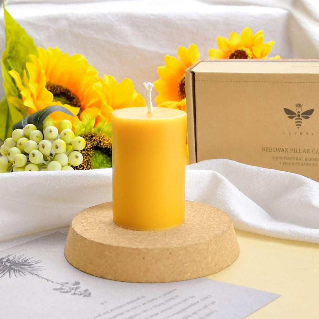 Wax Pillar Candle — 3" - View 3