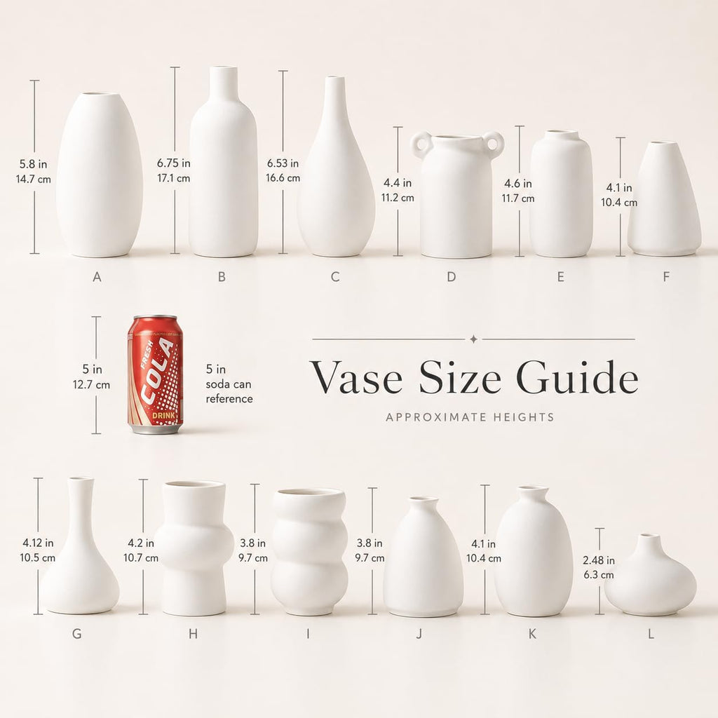 Scandinavian Ceramic Vase — Set of 12 - View 5