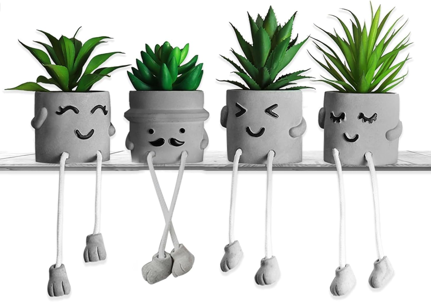 Faux Succulent — 4 Pcs Set a