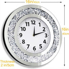 Round Luxe Silver Mirror — 16" - View 7