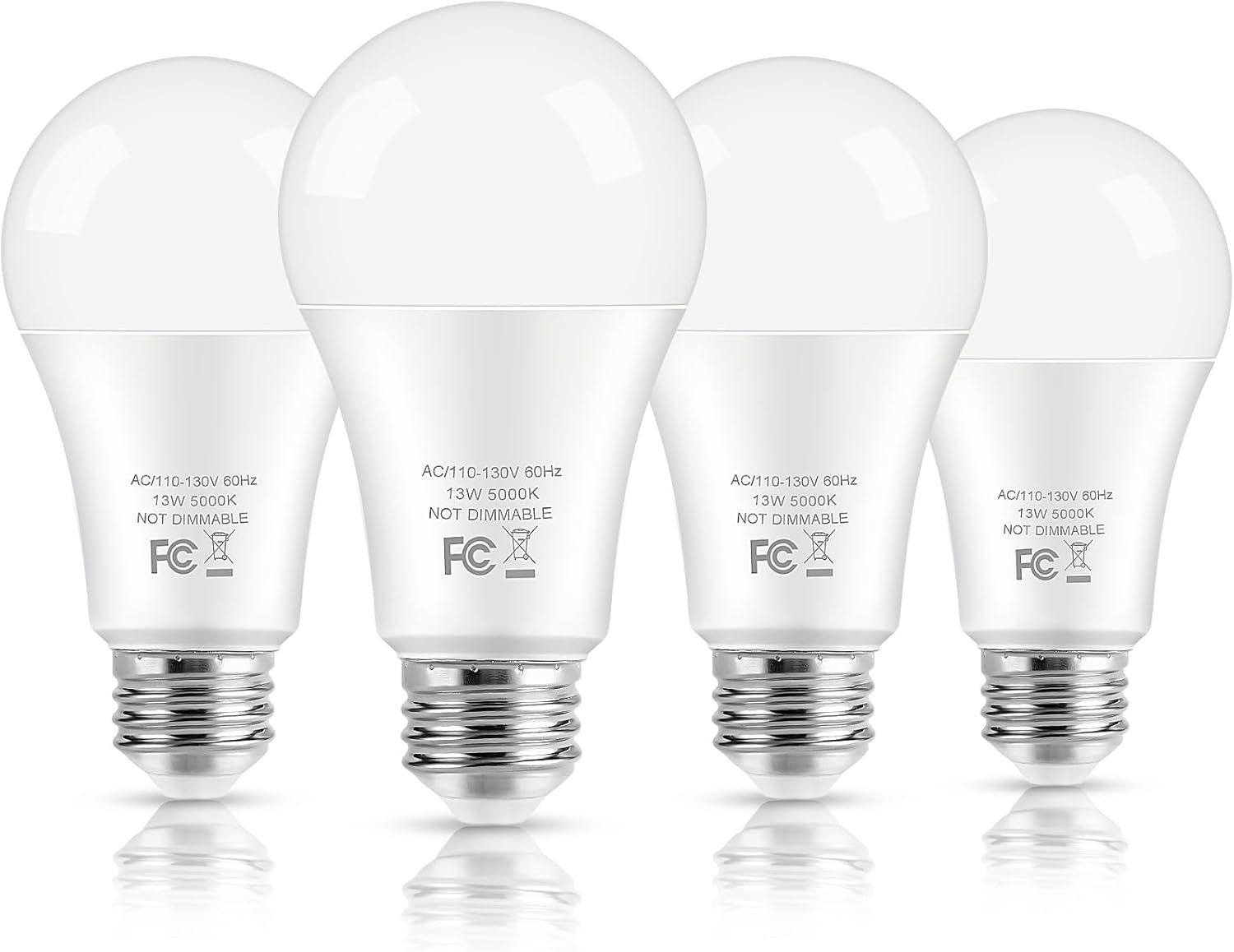 Dimmable Beige LED Bulb — Set of 1 — 5000k Daylight White