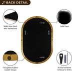 Oval Luxe Black Mirror — 1" - View 5