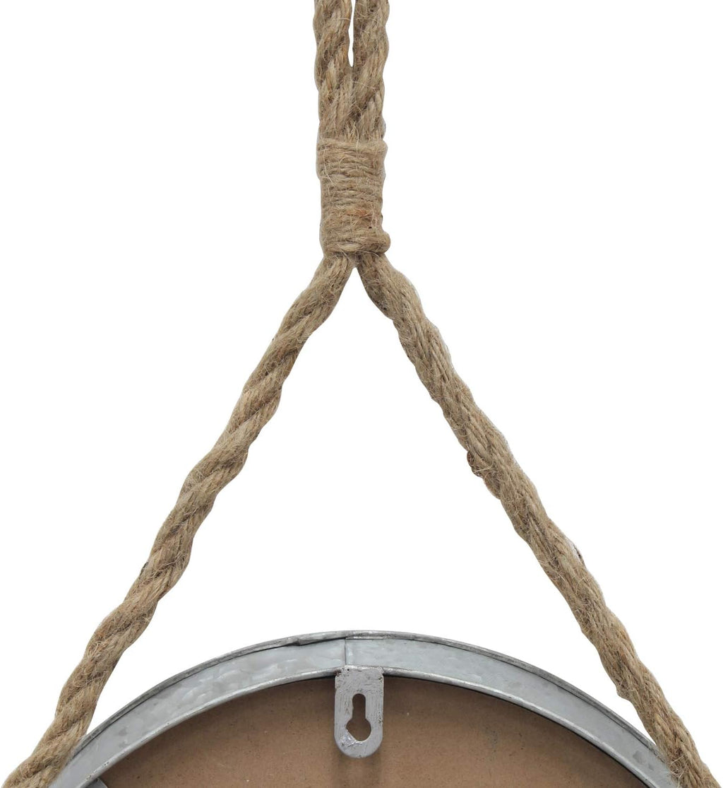 Round Farmhouse Metal Mirror — 11.9" - View 5