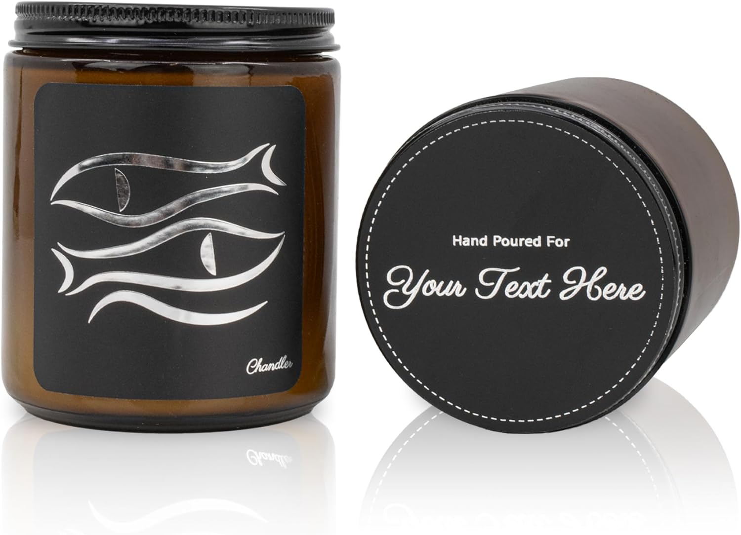 Scented Blue Soy Candle — Pisces
