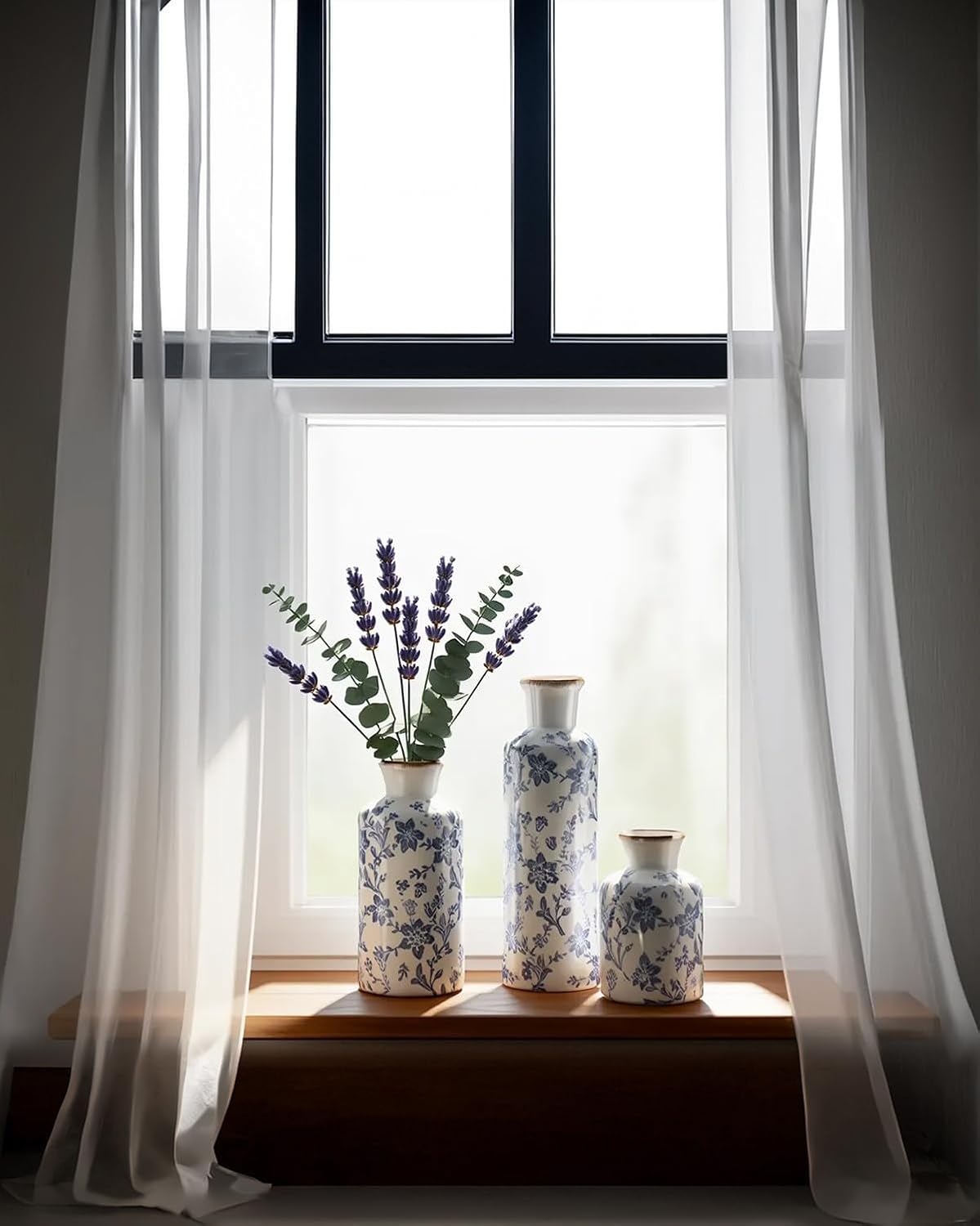 Vintage Farmhouse Black Flower Vase — Set of 3 - View 5