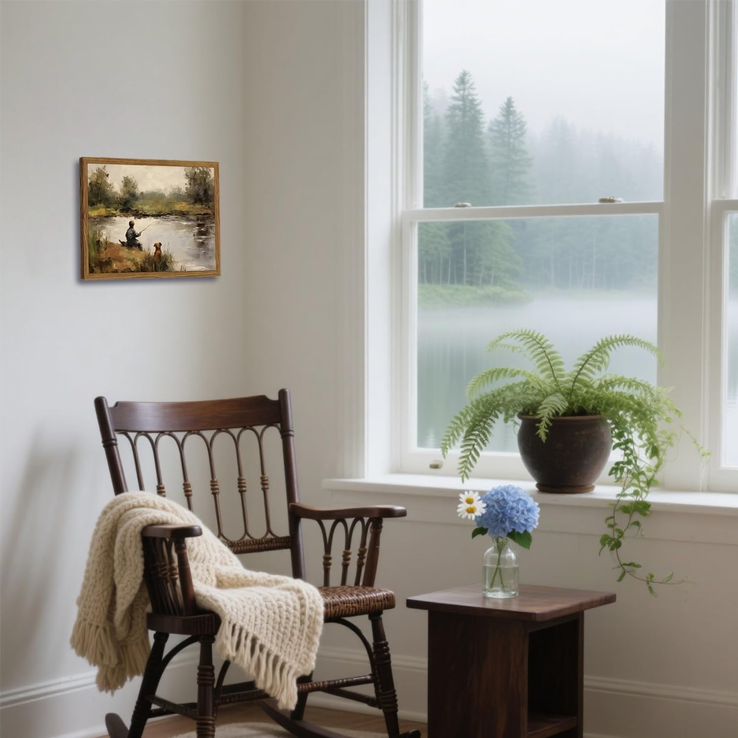 Framed Farmhouse Wood Wall Decor — 10" - View 5