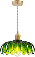 Brown Pendant Light — Golden green