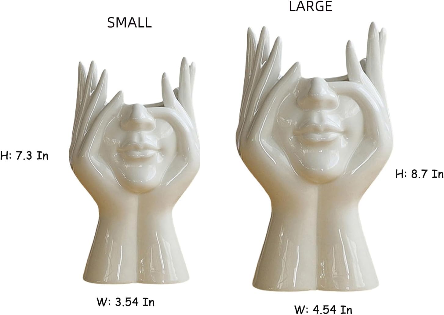 Modern Ceramic Flower Vase — 3.54" - View 5