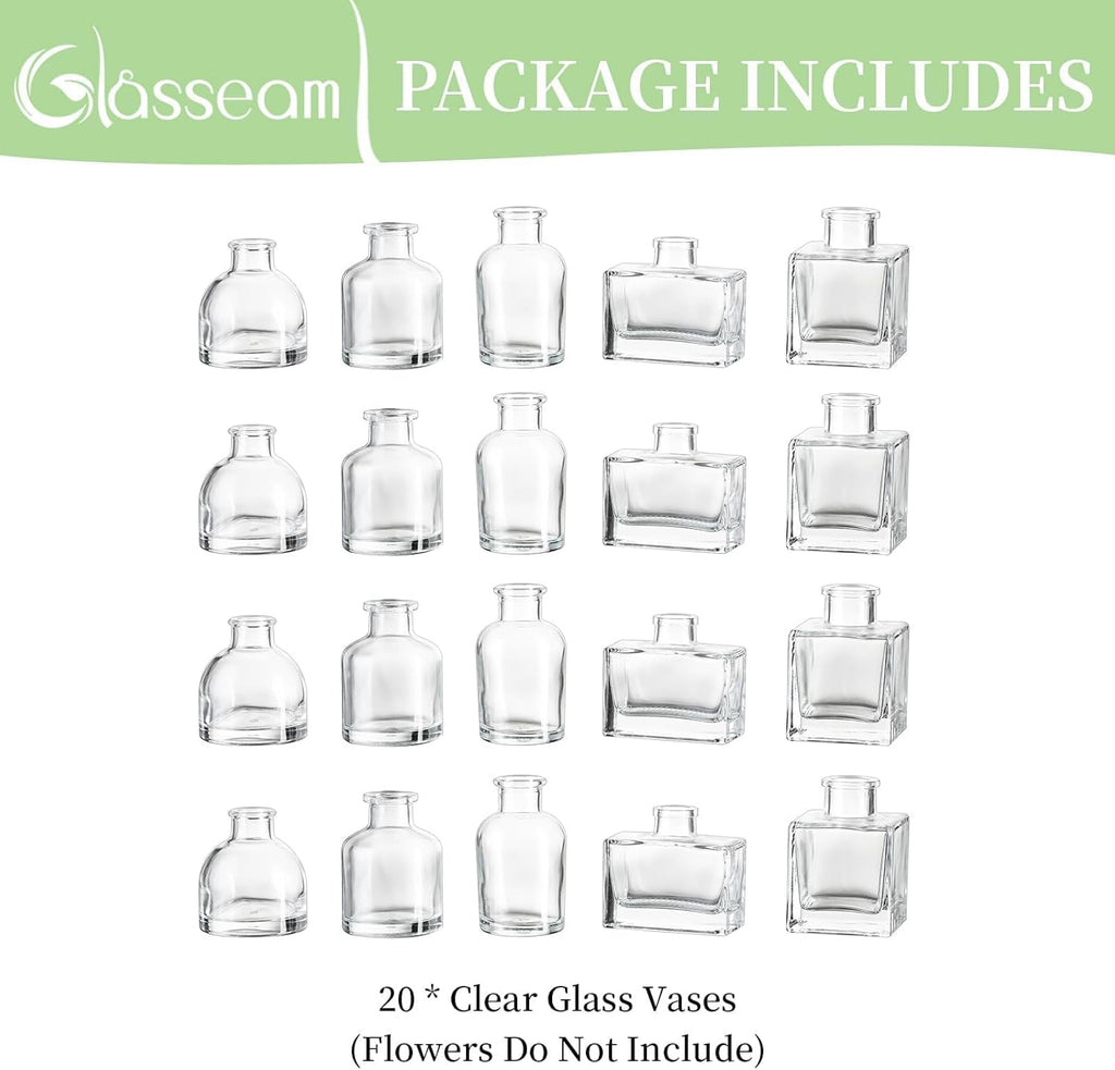 Modern Black Flower Vase — Set of 20 - View 8