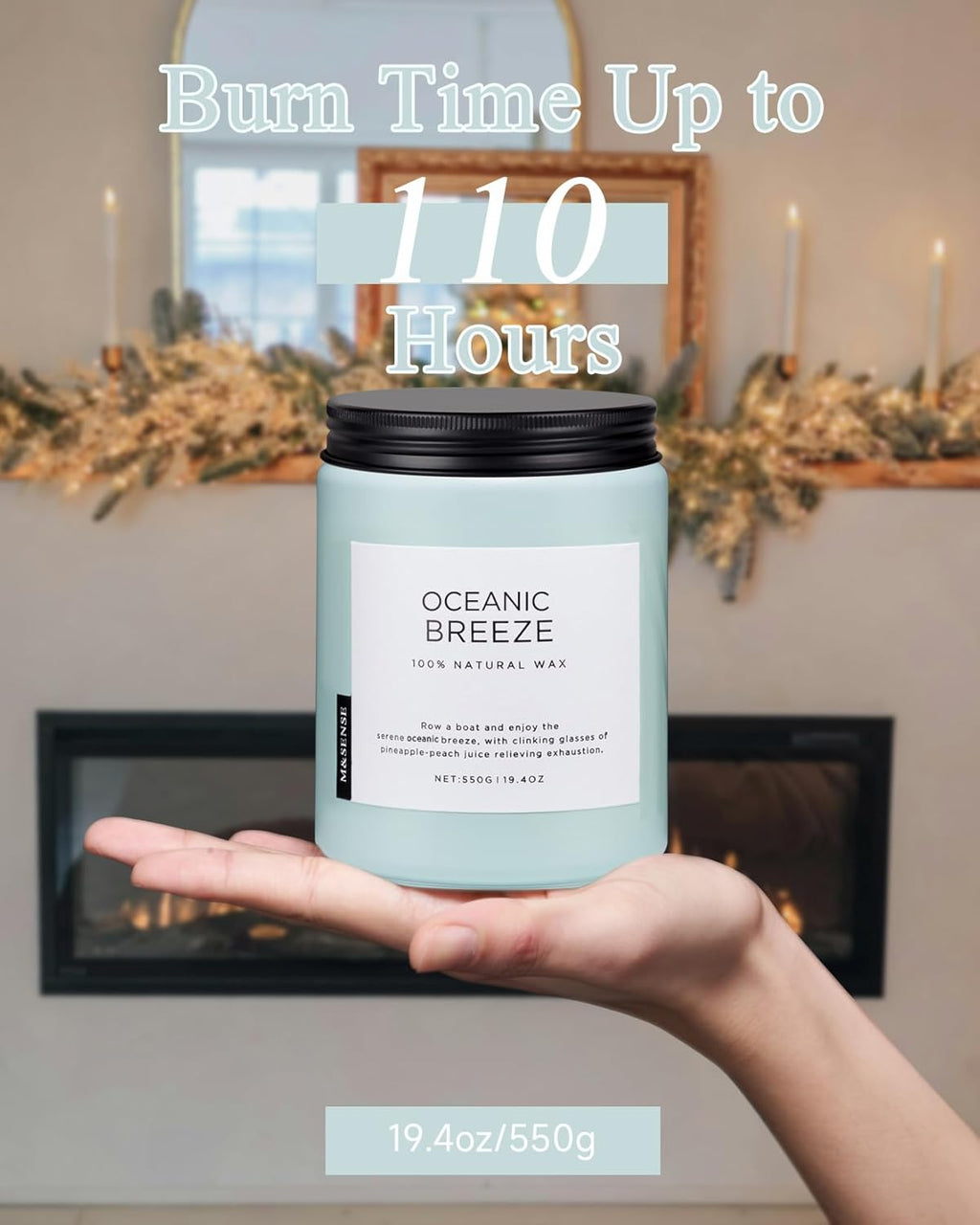 Scented Beige Soy Candle - View 4