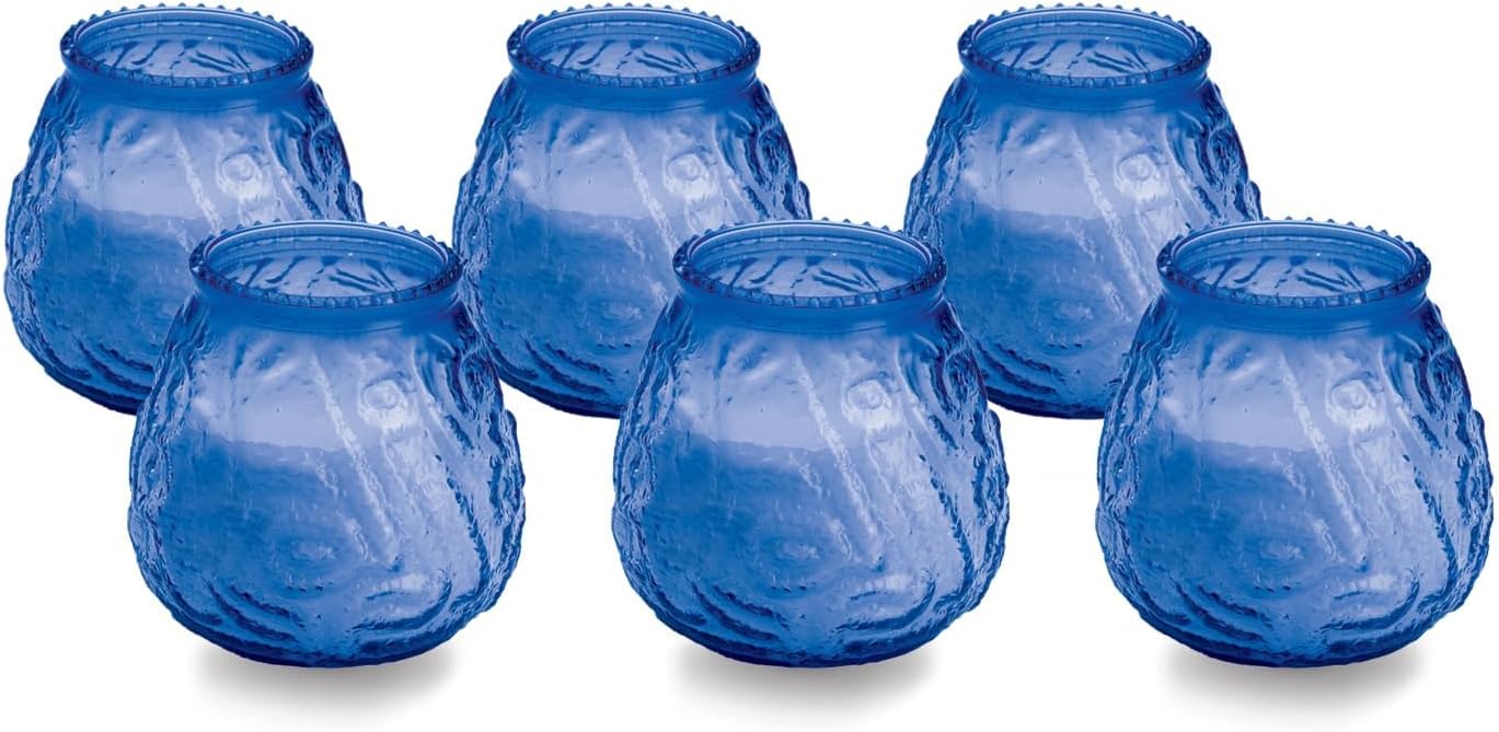 Blue Candle Set — Set of 6 — Blue