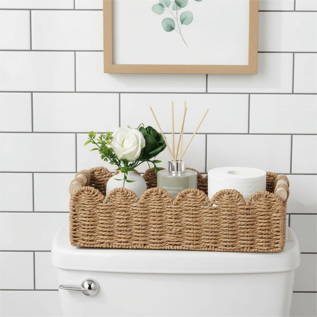 Beige Storage Basket — 14" - View 2