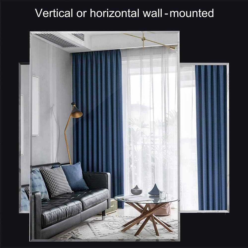 Beveled Modern Glass Wall Mirror — 18" - View 4
