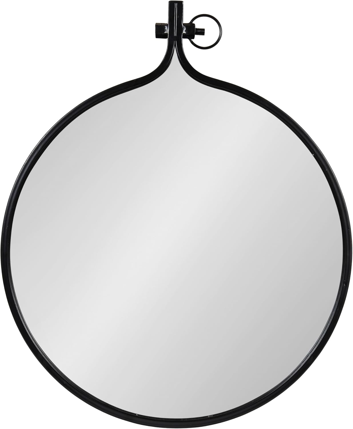 Framed Modern Black Wall Mirror — 28.5" — Black