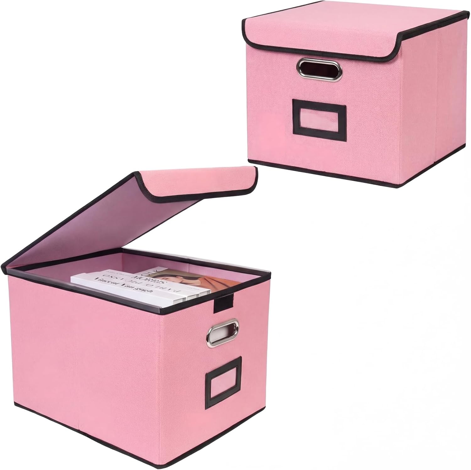 Grey Storage Bin — 63" — Pink