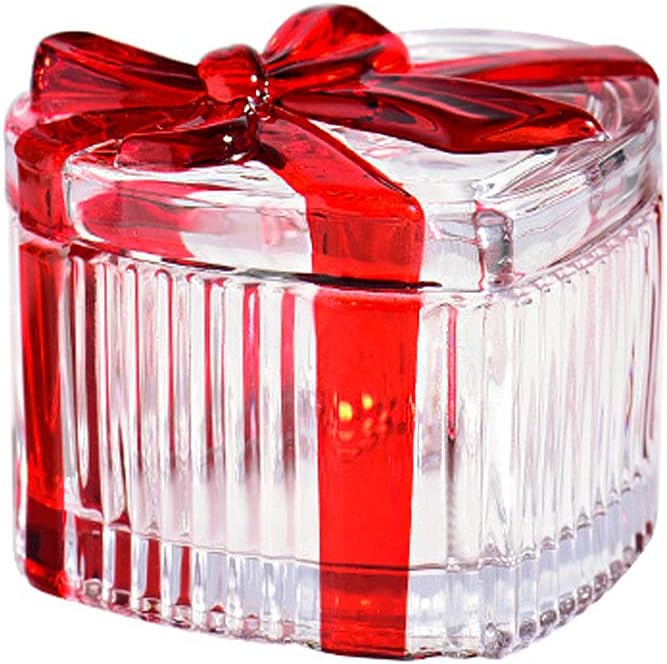 Gold Storage Basket — Bowknot-Red