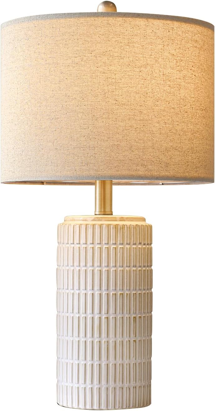 Modern Beige Desk Lamp — 23" - View 9