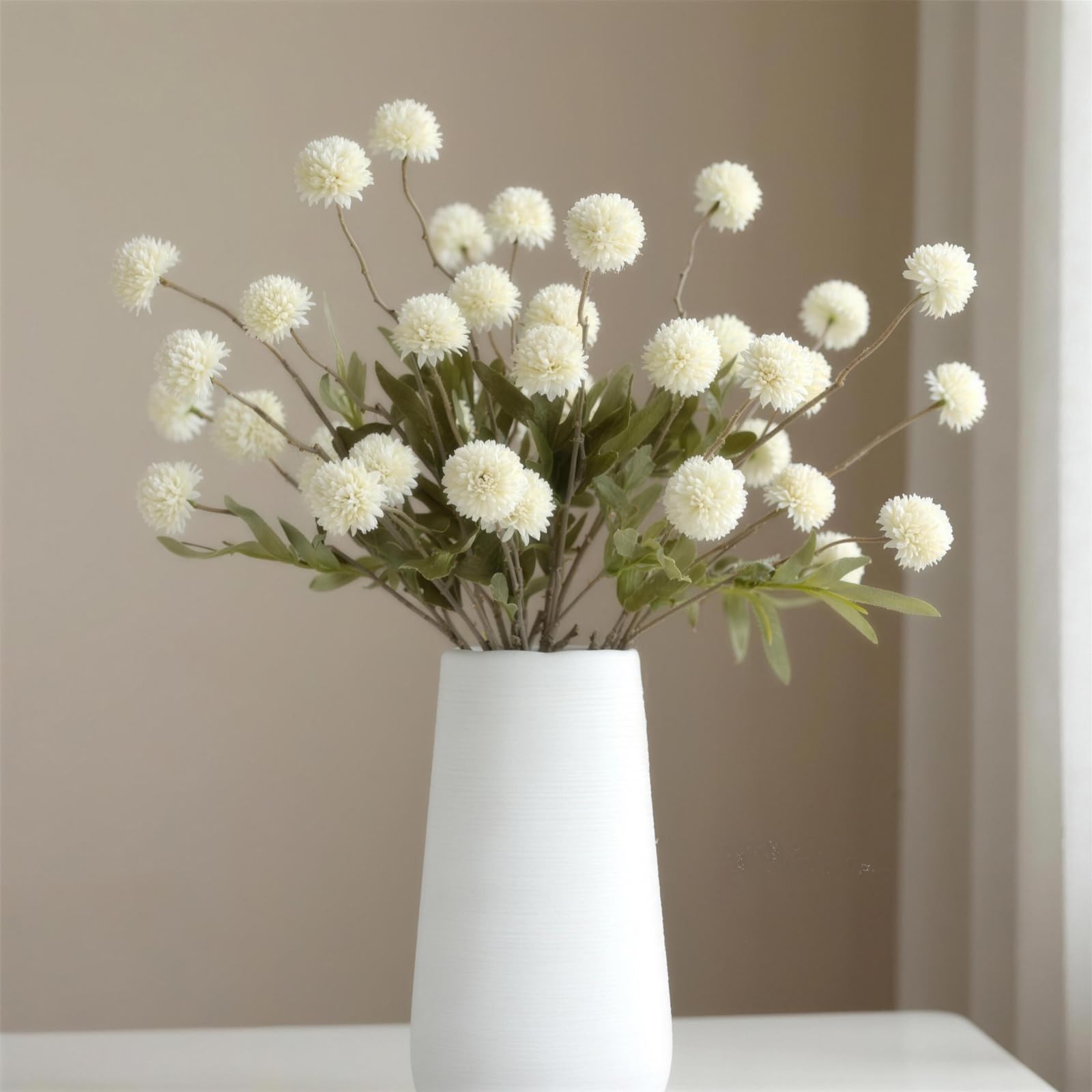 Beige Artificial Flowers — 20"