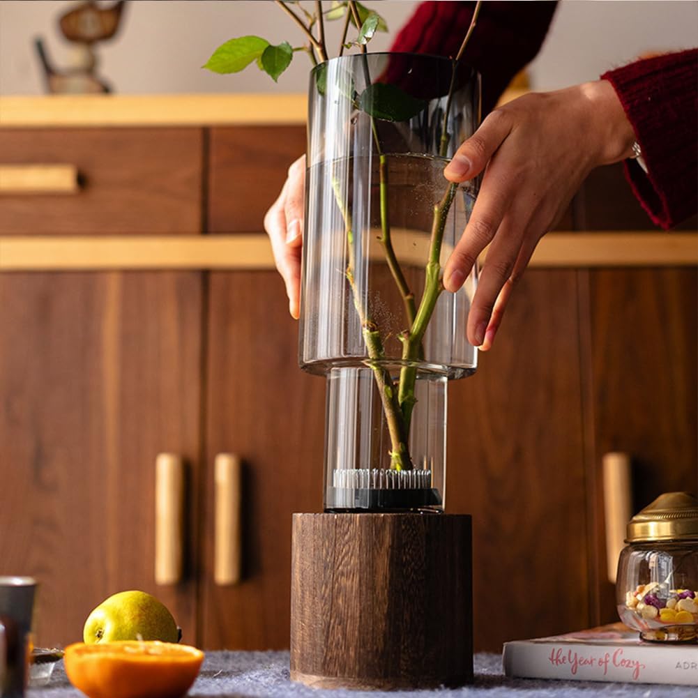 Boho Wood Flower Vase — 10" - View 5