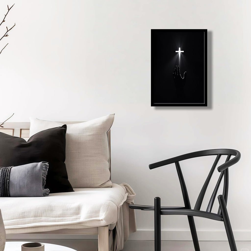 Framed Black Wall Art — 16" - View 4