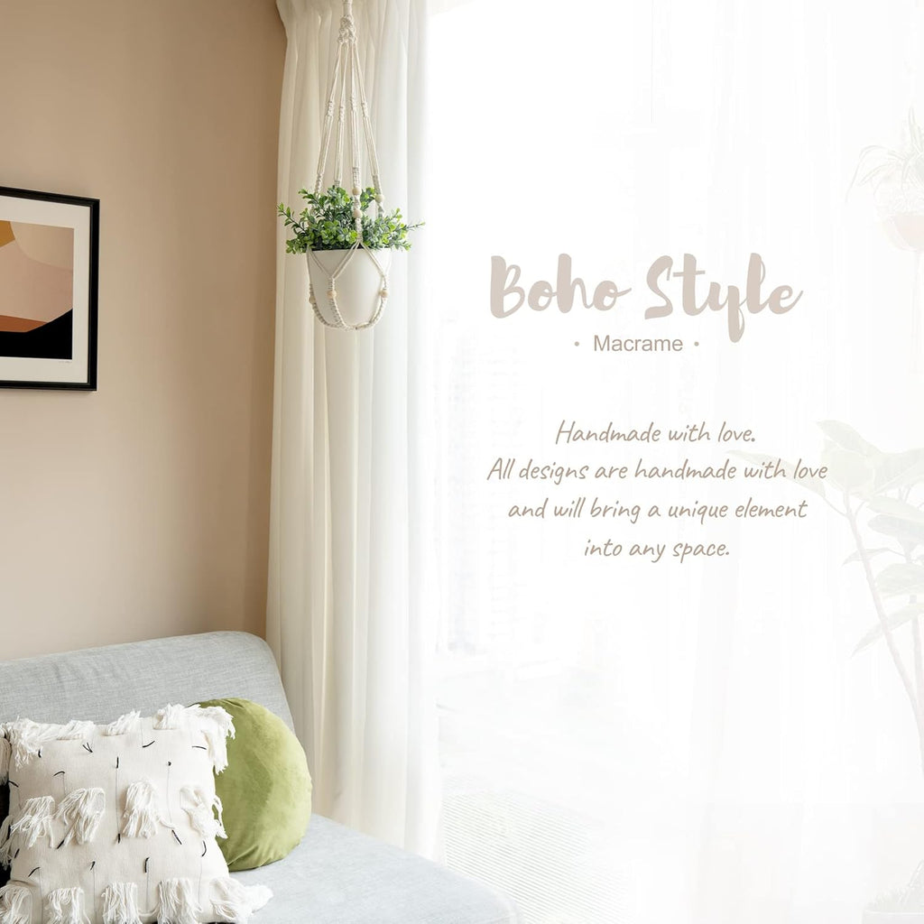 Boho Rattan Faux Plant - View 3
