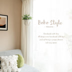 Boho Rattan Faux Plant - View 3