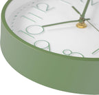Battery Operated Modern Black Wall Clock — 8" - View 5