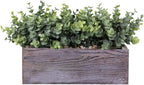 Rectangular Farmhouse Wood Artificial Plant - View 3