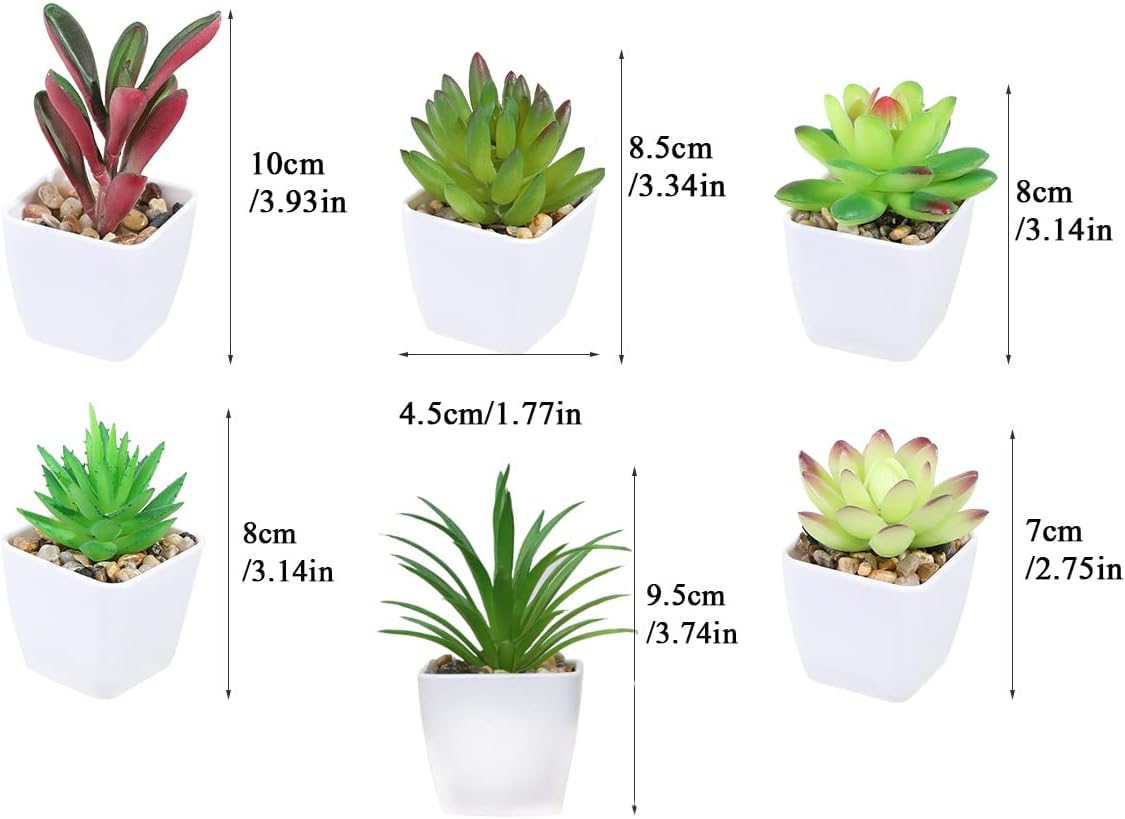 Ceramic Artificial Plant — Set of 6 - View 3