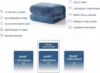 Luxe Blue Throw Pillow — 60" - View 2