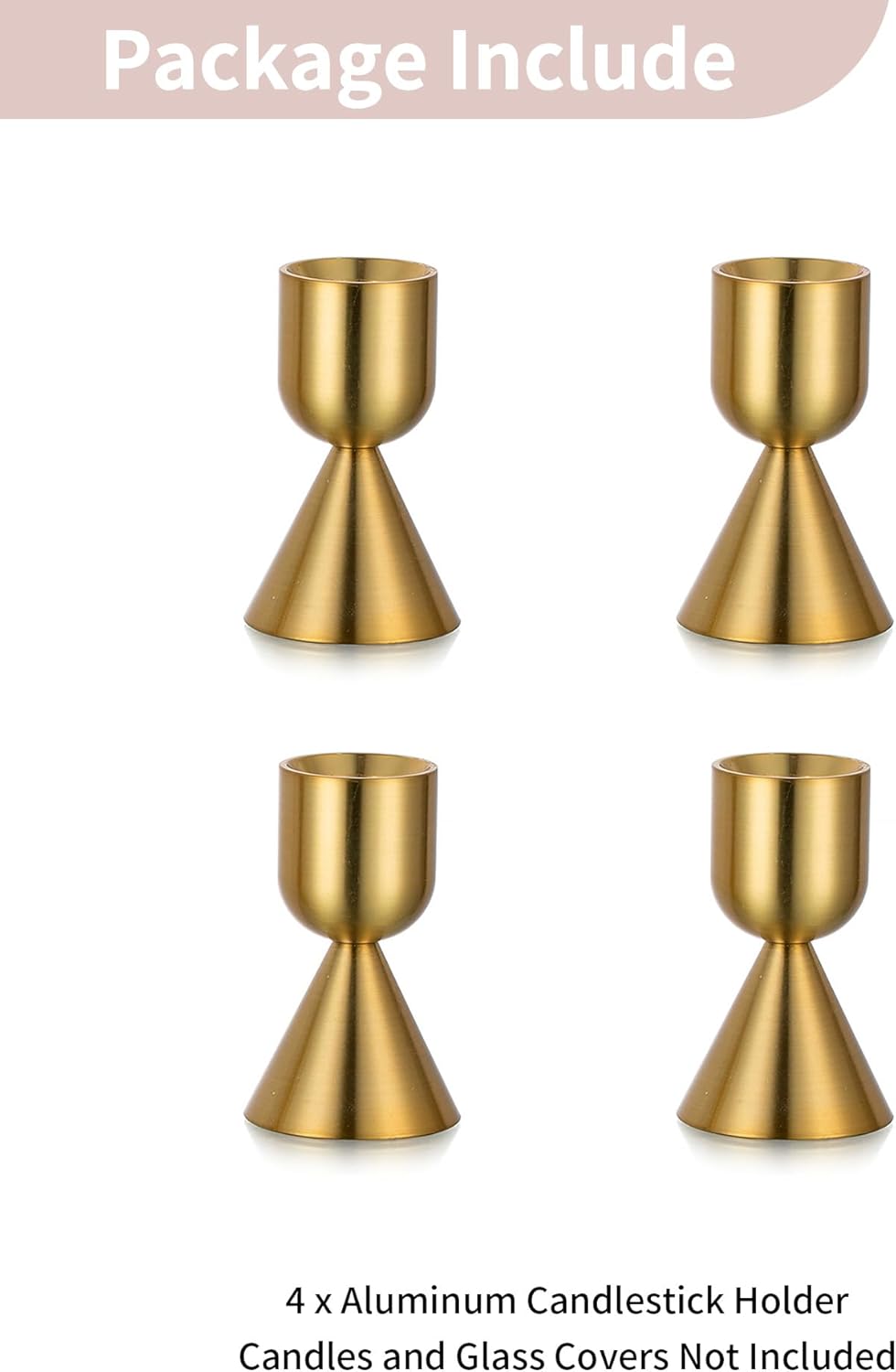 Luxe Metal Candle — Set of 4 - View 7