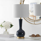 Modern Blue Table Lamp — Navy