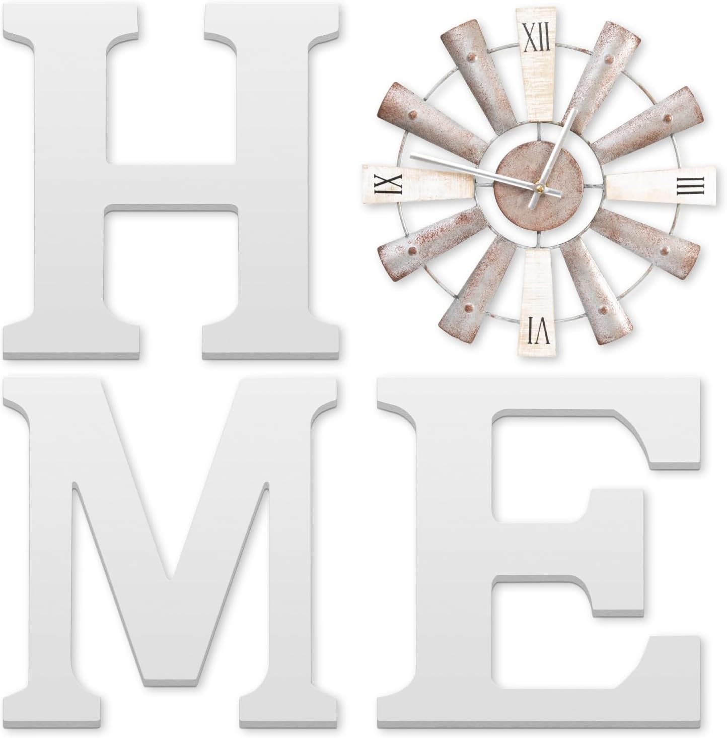 Farmhouse Black Wall Decor — white