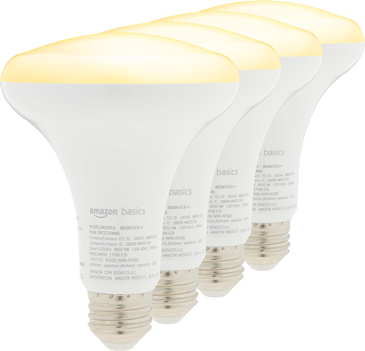Dimmable Metal Smart Bulb — 4 Pack
