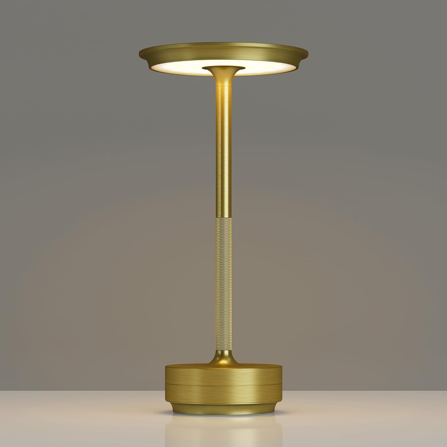 Cordless Black Table Lamp — Gold-1