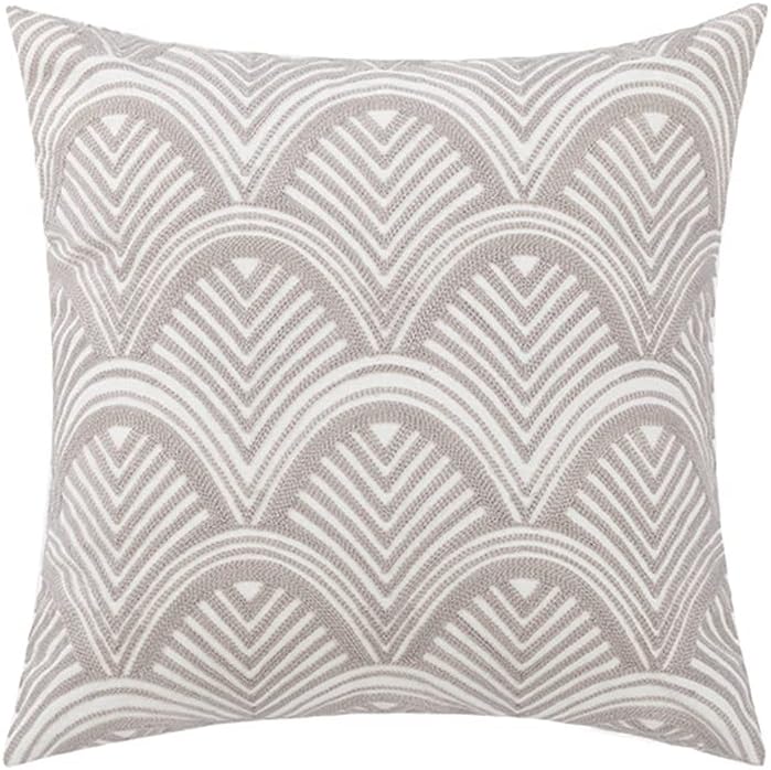 Tufted Boho Green Throw Pillow Cover — 18" — 18" x 18" (Pack of 1)