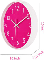 Battery Operated Modern Green Wall Clock - View 2