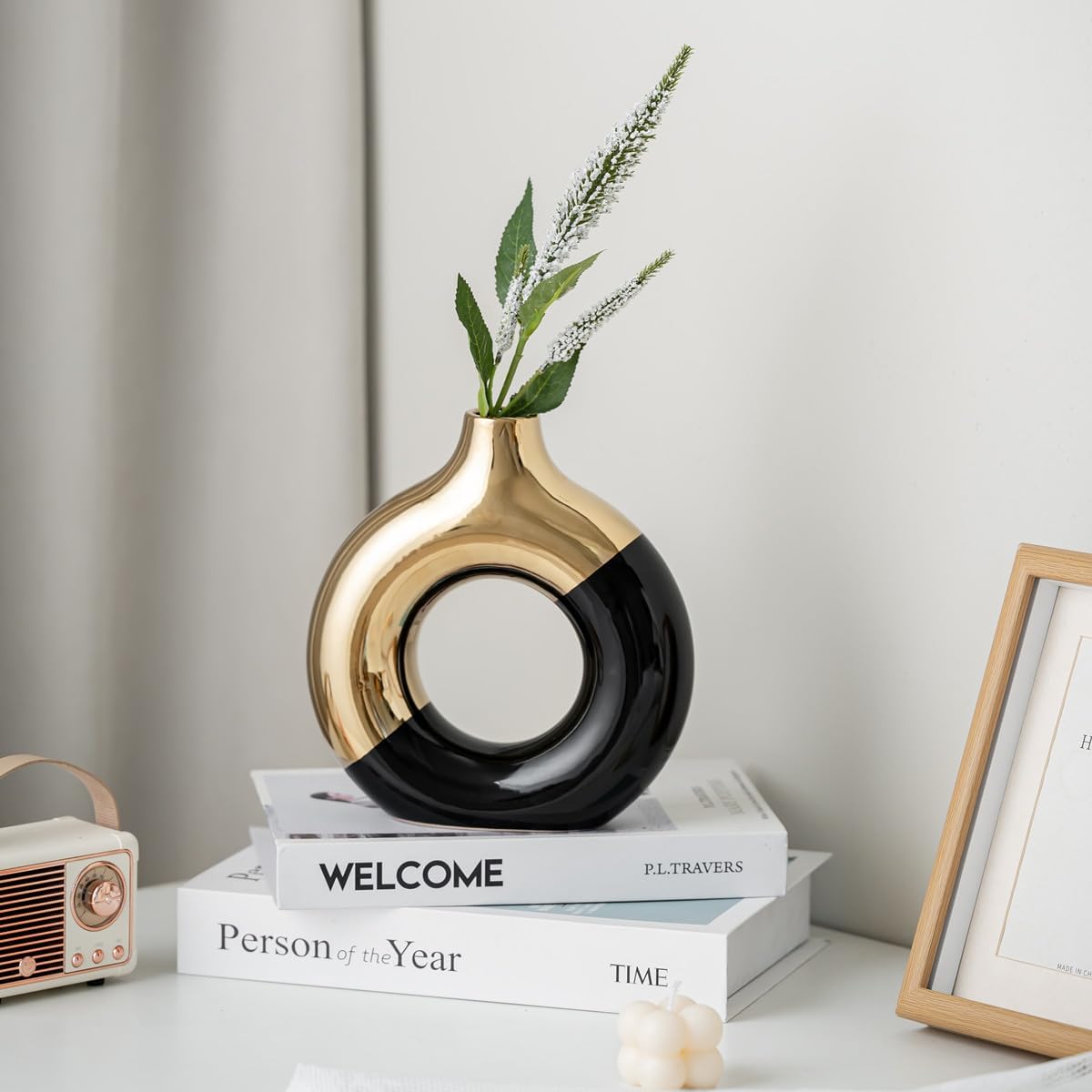 Luxe Black Vase — Small