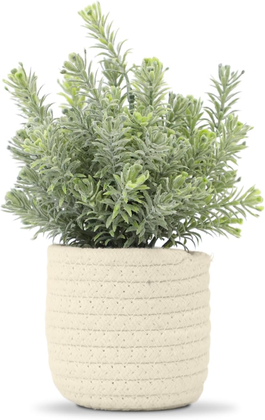 Farmhouse Green Faux Plant — 8" — Green Plant Style B