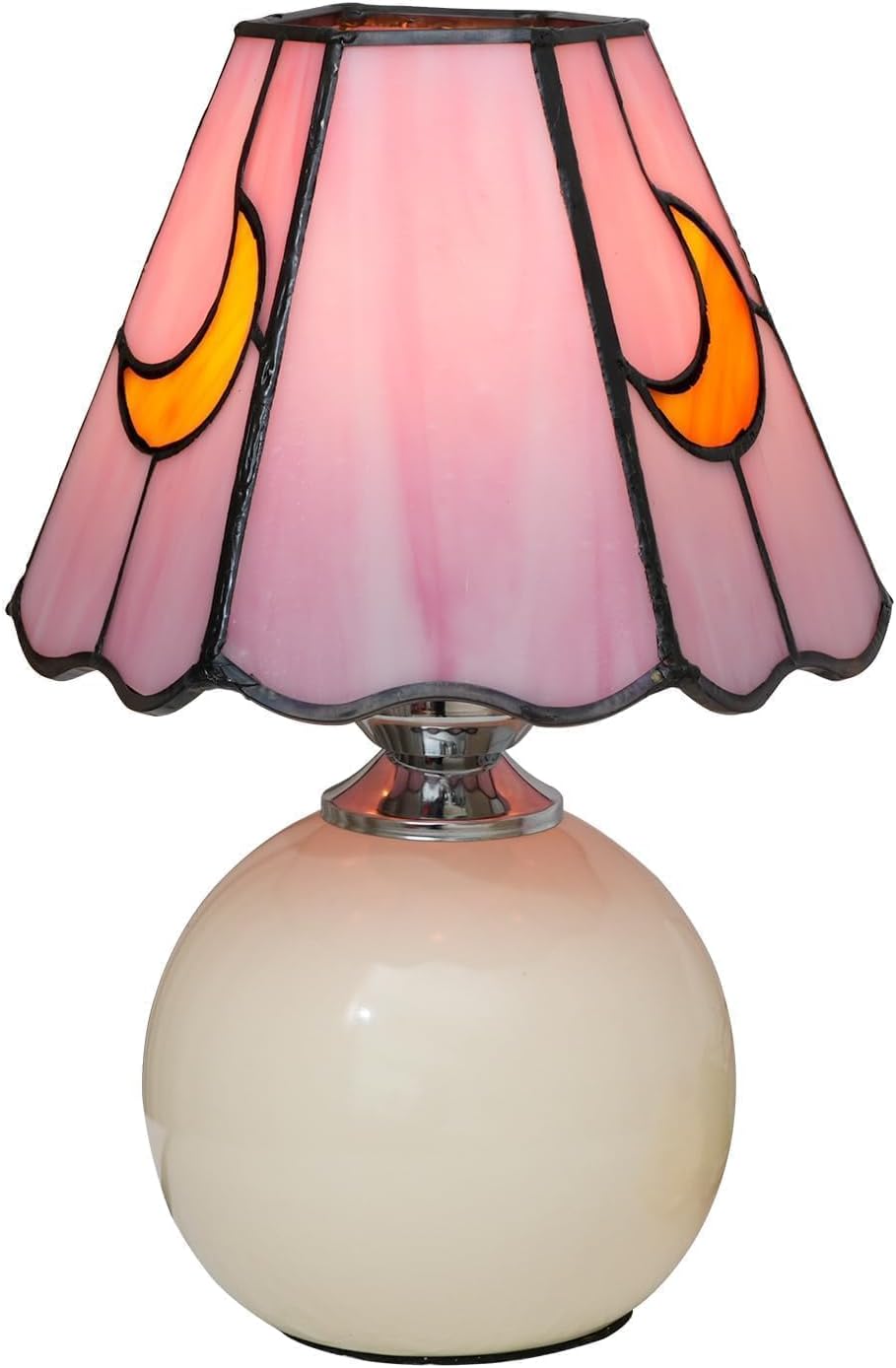 Blue Nightstand Lamp — Moon Mushroom-Pink