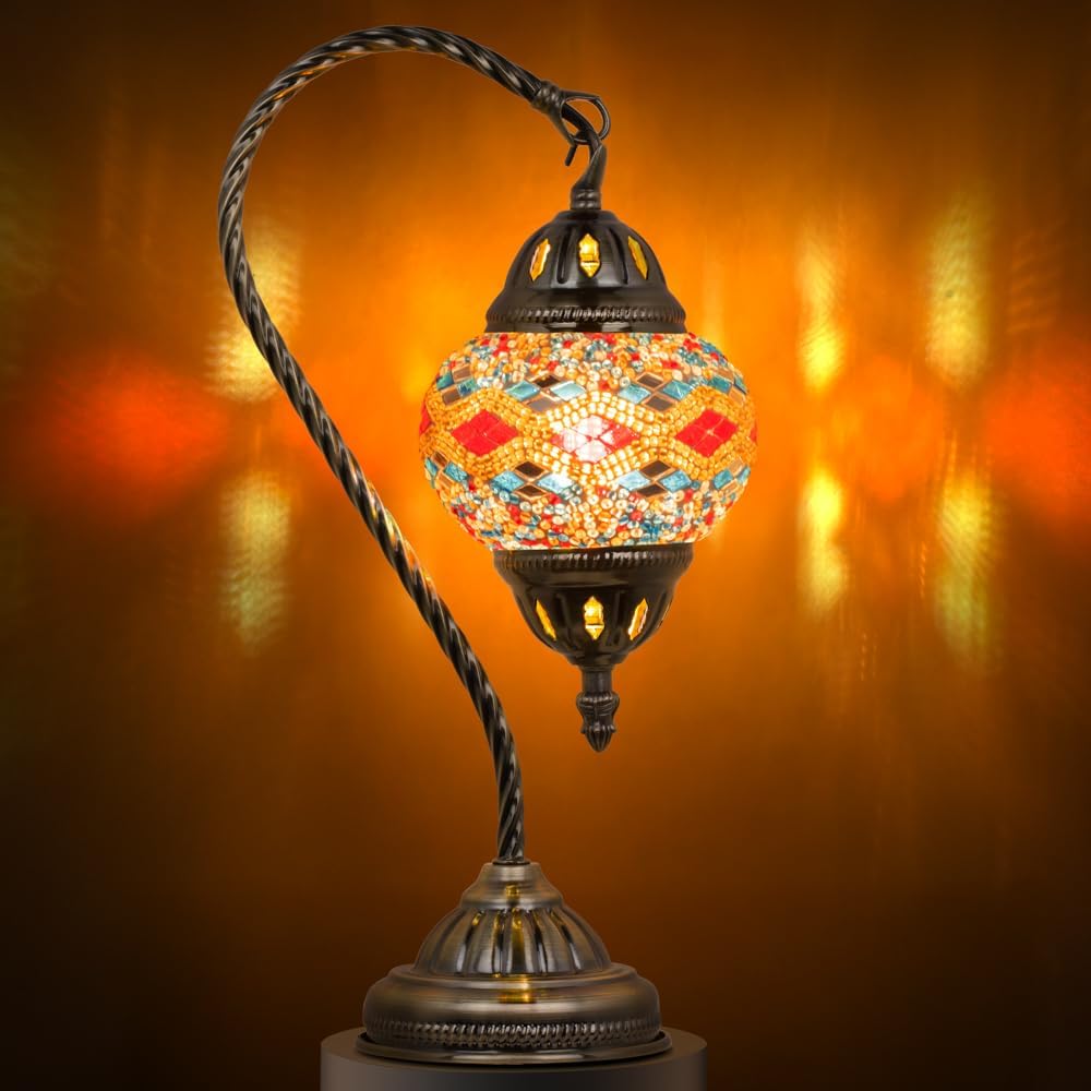 Vintage Blue Table Lamp — Colorful3