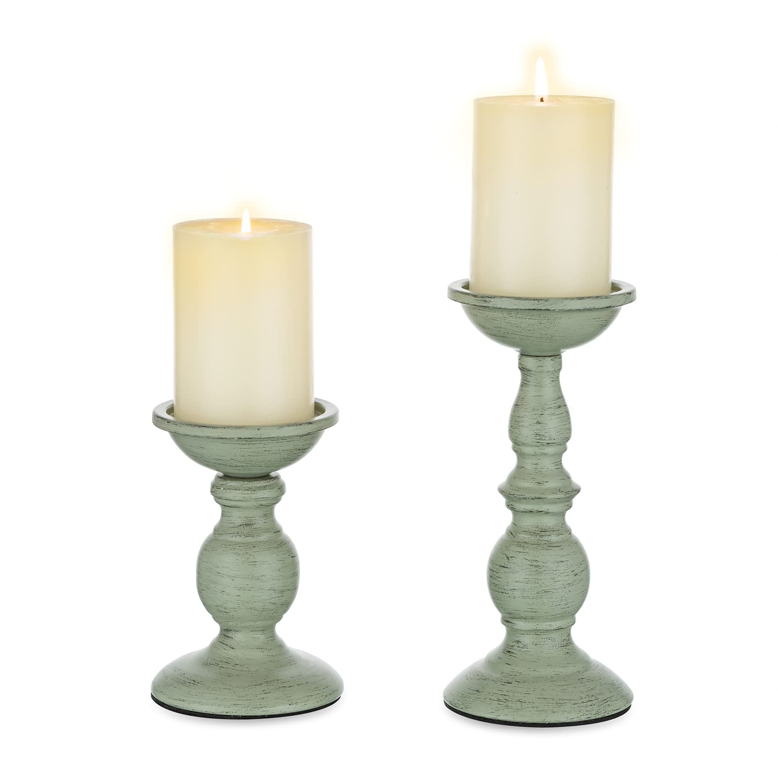 Vintage Mid-Century Black Pillar Candle