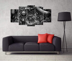 Framed Modern Fabric Wall Decor — 60" - View 3
