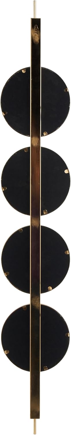 Round Luxe Gold Wall Mirror — 8" - View 3