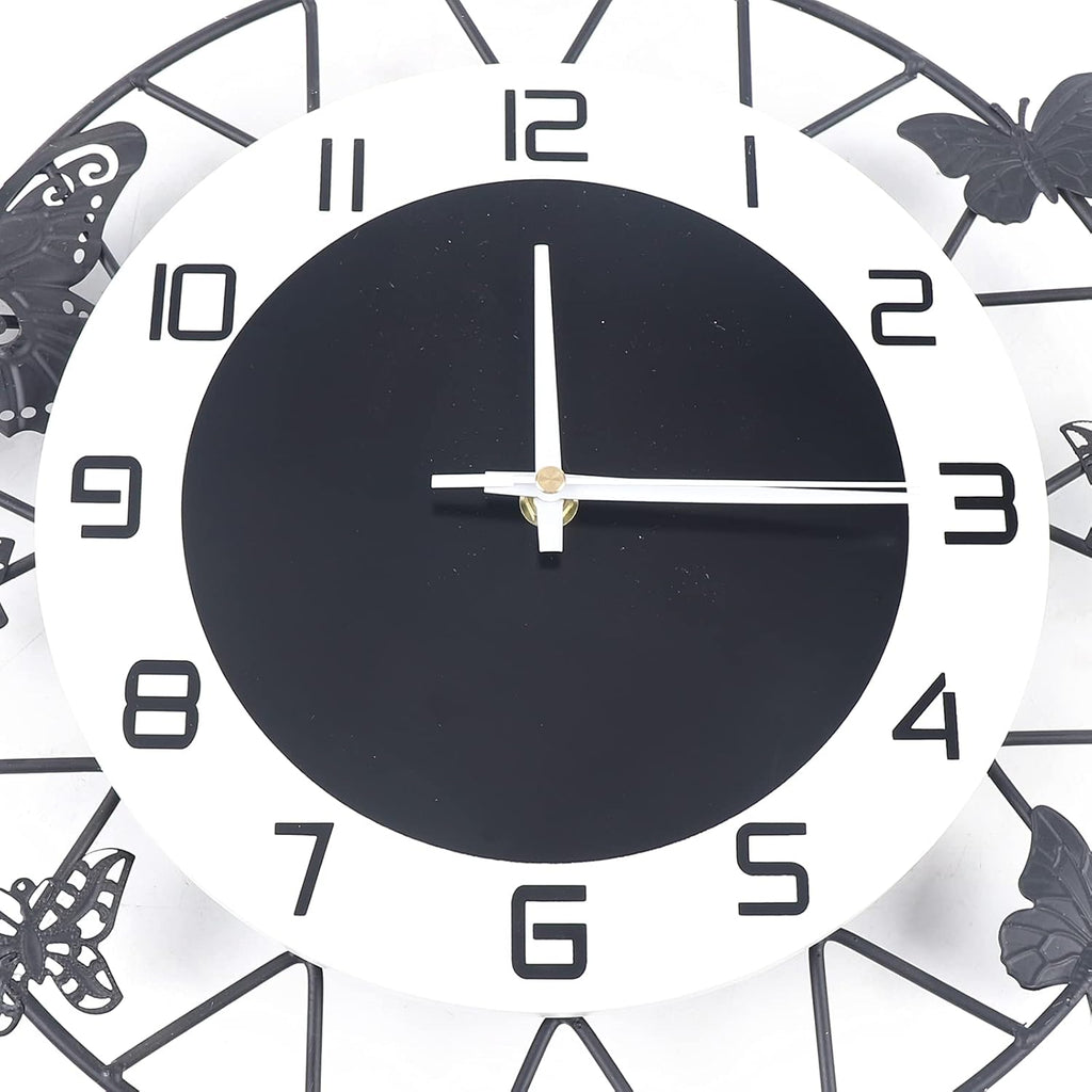 Modern Black Wall Clock — 20" - View 4