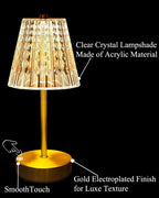 Cordless Luxe Black Table Lamp - View 8