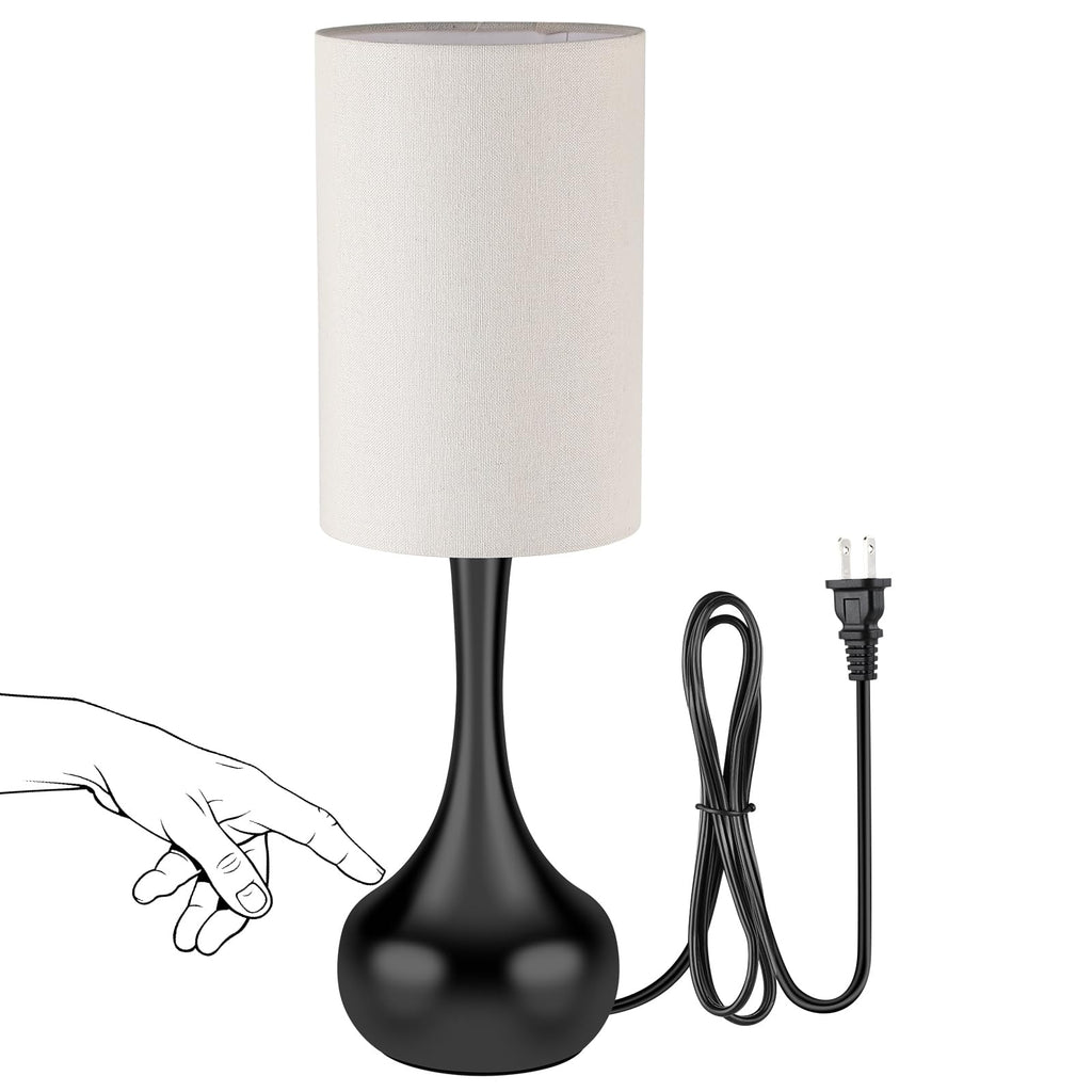 Dimmable Farmhouse Metal Bedside Lamp