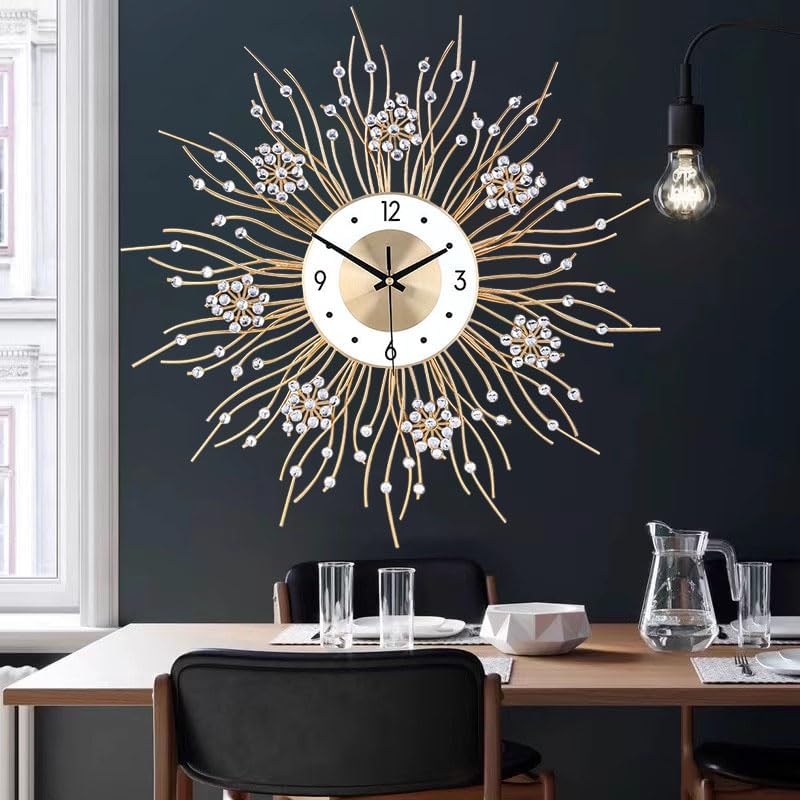Round Luxe Gold Wall Art — 20" - View 8