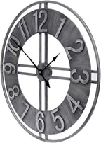 Farmhouse Grey Wall Clock — 30" - View 3